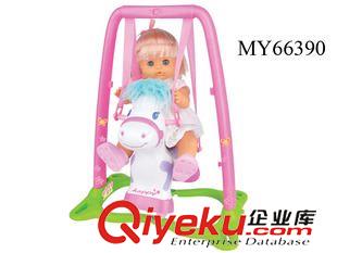 婴幼儿玩具 新款儿童电动娃娃玩具 变形秋千公仔系列 带IC、秋千可变型推车