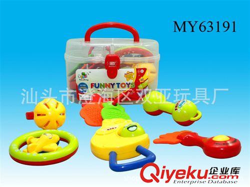 婴幼儿玩具 供应 婴幼儿玩具 婴儿摇铃套装 塑料提盒/6件套