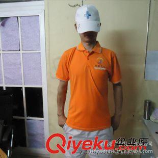 低端活动服饰 广州服装厂帅气橙色T恤批发 有领工作服订做 代印企业LOGO一件起