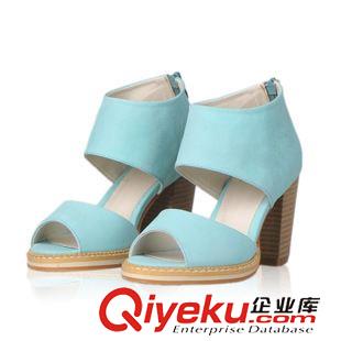 工厂历年产品（已下架款式） 韩国明星同款2013夏季新款女士粗跟鱼嘴凉鞋韩版时尚气质高跟鞋