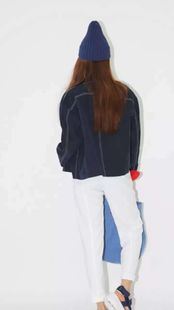 8月22 NEW! 韩国订单stylenanda官网原版同款外贸女装秋季新款牛仔短外套女原始图片2