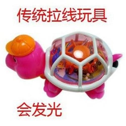 其他小玩具 拉线灯光乌龟 会跑会发光的小乌龟 拉线闪光 发光玩具批发