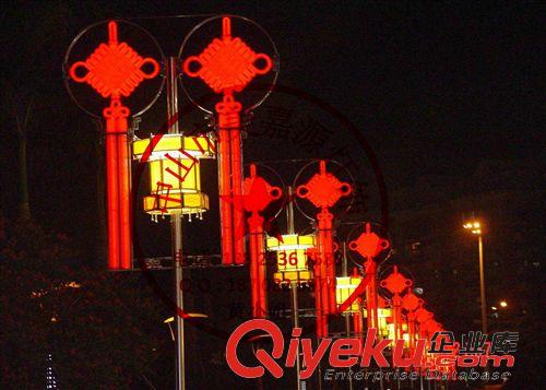 LED中国结灯系列 LED过街灯批发　会发光LED灯笼灯　LED中国结灯 LED路灯杆造型灯原始图片2