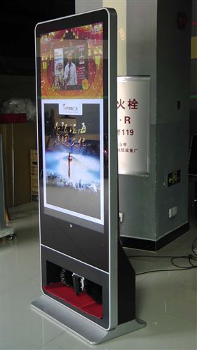 擦鞋广告机 广州厂家图艺55寸立式网络版擦鞋广告机电子显示屏