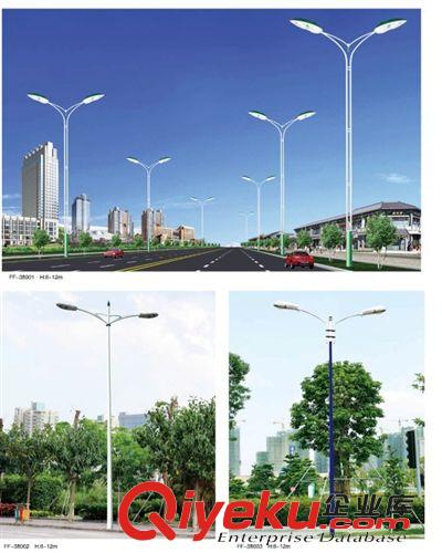 LED路灯 双头9到12米路灯配上海亚明钠灯，LED光源