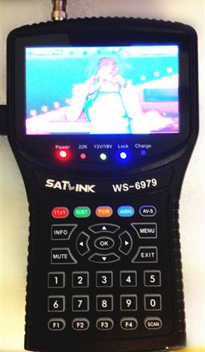 satellite finder meter 双高频头 高清寻星仪SATLINK WS-6979 现货