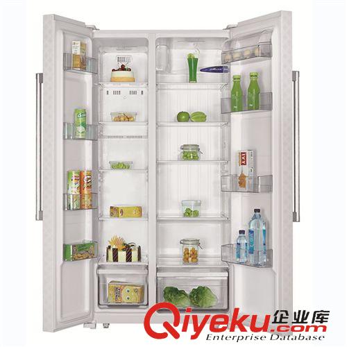 对开门冰箱 新品热销奥马BCD-520WKCN冰箱 对开门双门雅白冰箱 韩式家用电器