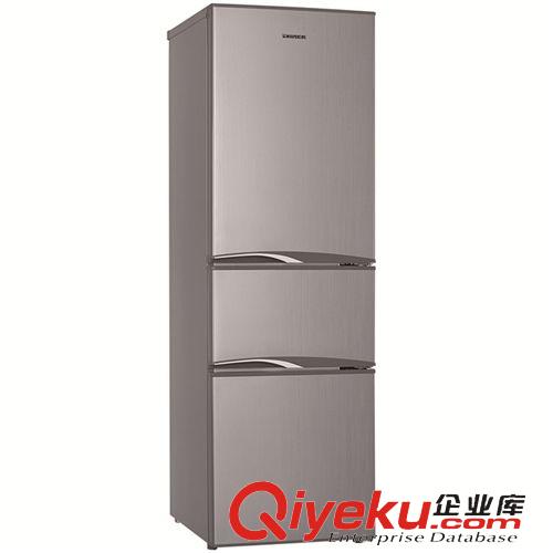三门冰箱 热销奥马BCD-193DBY 拉丝银三门冰箱 gd家用电器 制冷设备批发
