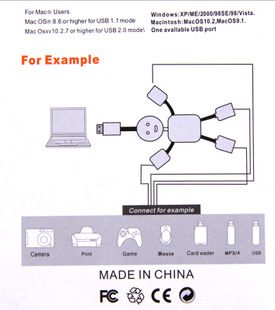USB周边产品 电脑配件批发 人形 USB HUB 2.0 分线器  一拖四4口 厂家直销