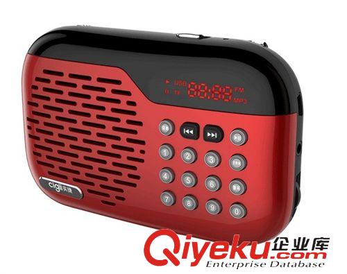 插卡小音箱 实捷S969 便携式插卡小音箱 数字点播机 老人机 FM收音机 唱戏机