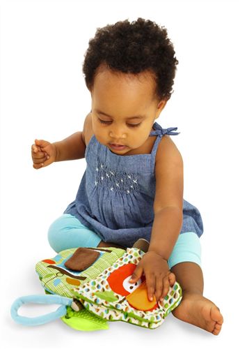 品牌婴儿玩具 全新美国skP 苹果树布书 友好森林布书 带牙胶 小树立体布书