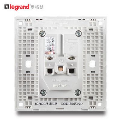 TCL罗格朗开关插座 TCL罗格朗开关插座 尚韵系列 二三孔五孔插座 白+银边