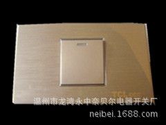 118-X6炫金系列 优质墙壁开关插座厂家批发118开关插座xx一开单控