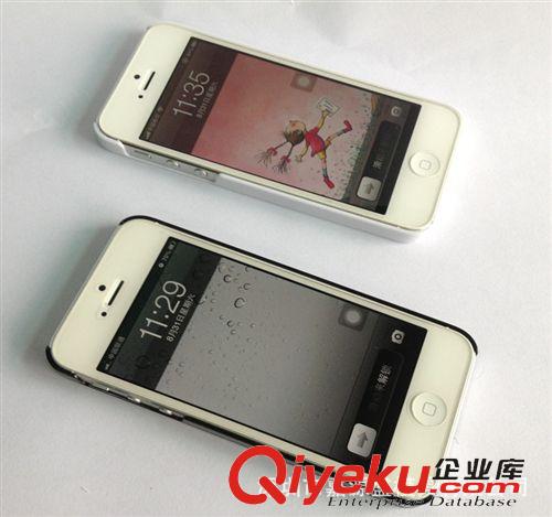IPHONE5S 苹果5大孔素材 iphone5单底外壳 5s光面素材 5s水贴素材现货批发