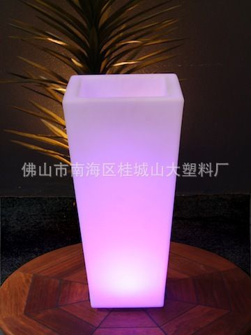 大型塑料花盆 LED发光花盆/遥控七彩花盆/LED圆花盆/方形花盆/滚塑花盆