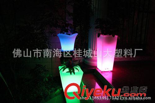 大型塑料花盆 LED发光花盆生产厂家 OEM加工厂家