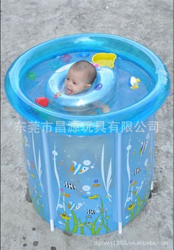 婴儿游泳池 （环保6P料）充气水池婴儿泳池 婴儿游泳充气水池（80*90cm）