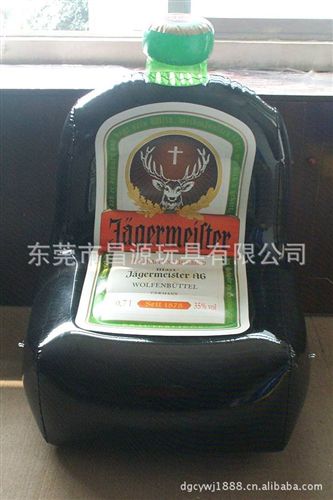 充气沙发 （厂家供应）pvc充气瓶子沙发（黑色）
