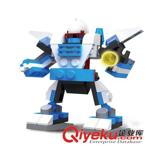 乐高类积木 104韩国儿童塑料diy变形机器人拼装模型 顺乐康新奇特十元店货源