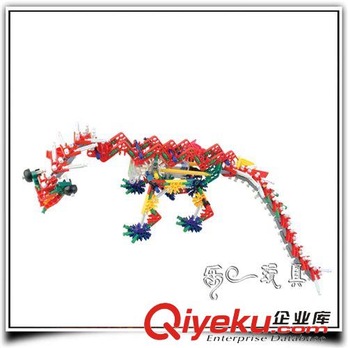 天才玩家积木 9058A恐龙 电动变形玩具塑料 拼装模型 出口外销原单产品圣诞批发