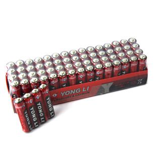 电池 YONG LI 五号AA干电池 五号玩具碳性电池 60粒装 加底