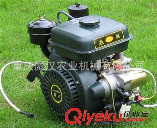 内燃机 重庆彪汉168电启动柴油机，国内最小的单缸风冷小型电启动柴油机