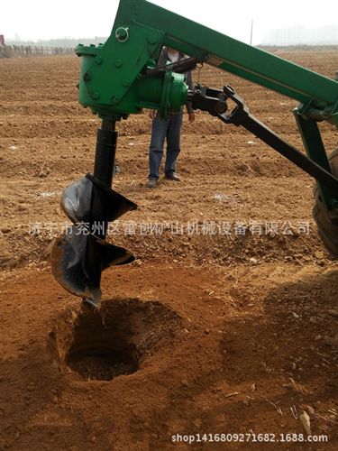 LC02 内江地区用拖拉机挖坑机参数 打坑机性能  栽树机型号