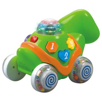 年龄段分类 汇乐玩具716中英文五彩灯光玩具拖拉小绿龟中英双语语音学习车
