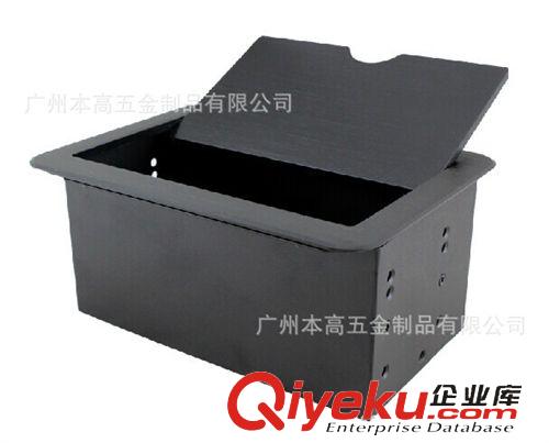 铝合金毛刷桌面线盒系列 CL-0414 掀盖式桌面插座厂价直销，zyjl