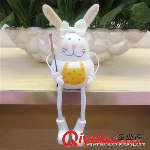 娃娃摆件 木质工艺品摆件厂家批发 创意家居装饰礼品米菲兔坐式娃娃9199AB