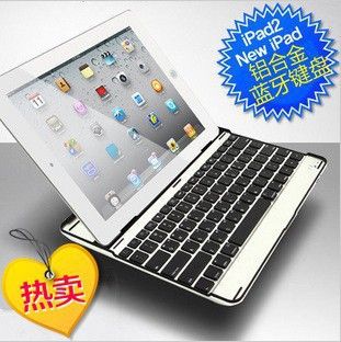 ipad系列蓝牙键盘 苹果无线键盘 ipad2/3通用蓝牙键盘 铝合金键盘 德语蓝牙键盘 ip