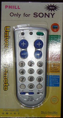 电视机遥控器（单一型号） ［特价］菲尔多合一型{wn}电视机遥控器