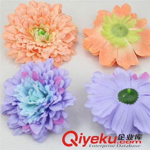 DIY配件仿真花 DIY手工拖鞋必备仿真双色花 小绢花 DIY手工配饰批发 花环专用