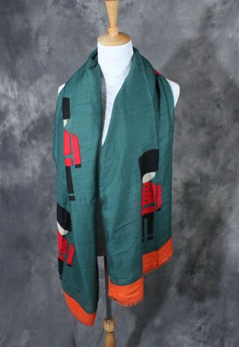 2015年1月春款 2015春季新款 韩版超长双面皇家士兵卫兵机器人斜纹棉围巾