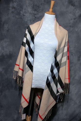 10月17日 秋冬新款 b家英伦女士gd羊绒围巾 格子披肩保暖方巾秋冬DB02
