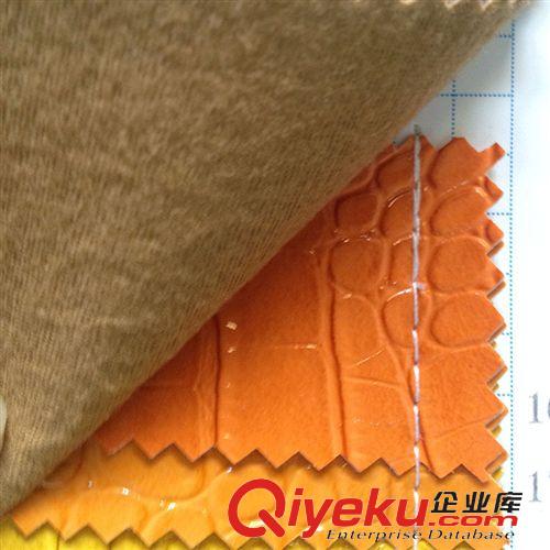 新产品 (鹏辉皮革)PH1422  高光石头纹PVC人造革合成面料