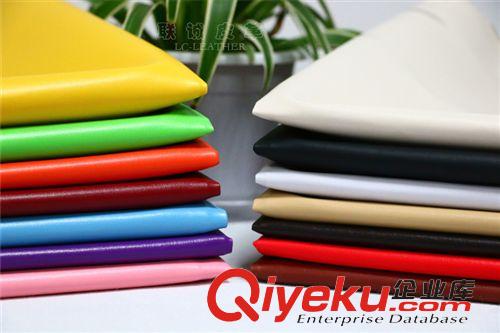 tj促销皮革 pvc皮革 长期供应100纹人造革 箱包面料 19个颜色品种