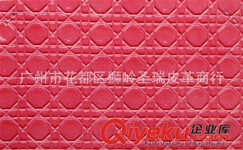 菱形纹皮革 厂家直销 江苏新款优质菱形革格箱包革星光大道SR-6601