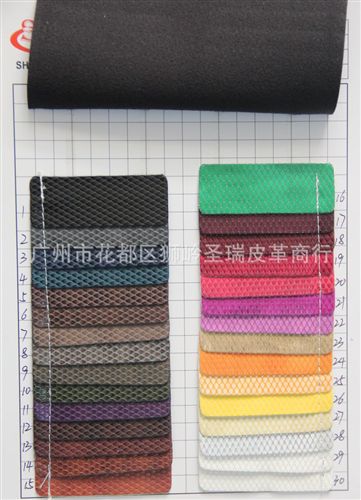 【更多产品】 厂家直销 蛇纹pu皮革 蛇纹箱包手袋皮革 蛇纹 SR-3269