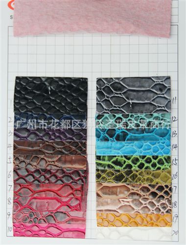 【更多产品】 厂家直销 蛇纹箱包手袋皮革大蟒蛇 复古蛇纹皮革SR-960
