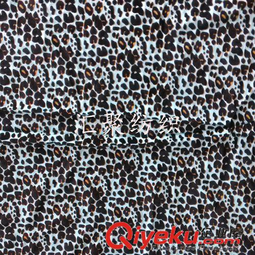 印花烫金植绒系列 豹纹植绒花型 针织布植绒加工 植绒印花面料