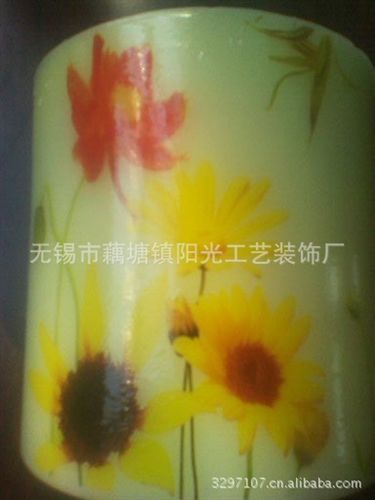 水果花卉系列蜡烛花纸 蜡烛水转移印花纸 花卉蜡烛花纸