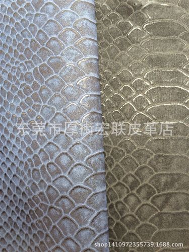 超迁沙发革 热卖新款双色喷涂立体龙纹蛇纹鳄鱼纹软包手袋沙发PU皮革