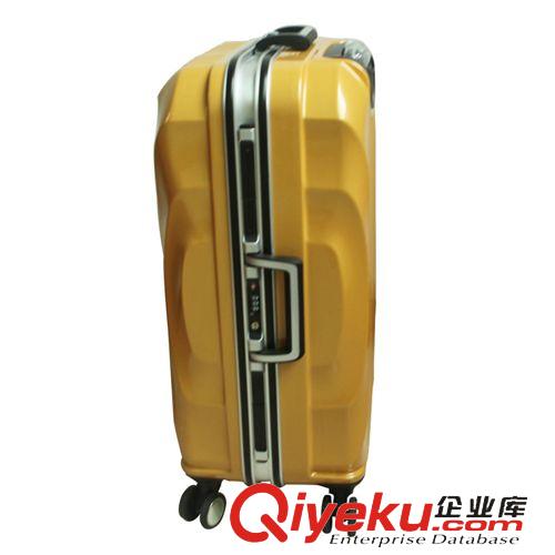 ABS材质拉杆箱定做区 厂家直销铝框万向轮拉杆箱 登机箱 abs+pc密码旅行行李箱 可订做