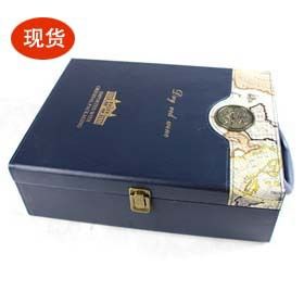 皮盒(红酒) 厂家供应 皮质礼品盒 KP3403皮质红酒盒 精装皮质酒盒