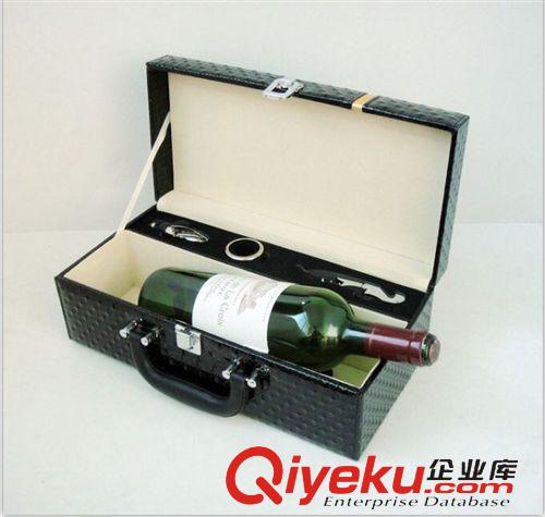 皮盒(红酒) 现货供应 杭州金川包装盒 单双瓶葡萄酒盒 皮质酒盒双支红色