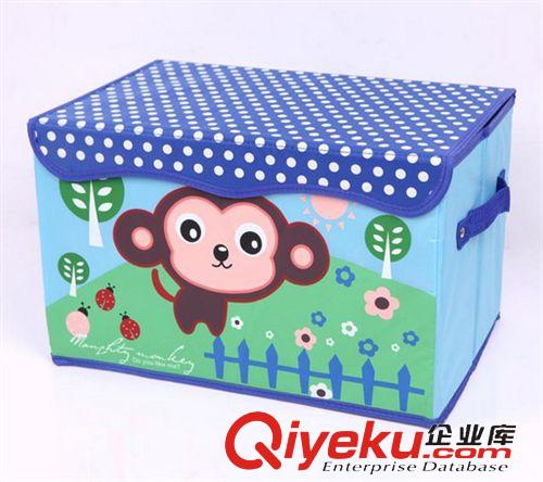 收纳箱 厂家直销 超萌猴子收纳箱 牛津布可折叠整理箱百纳箱 升级加厚