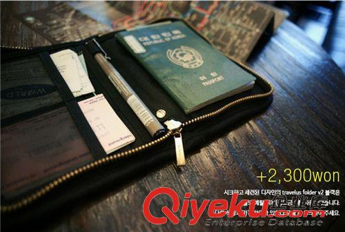 收纳包系列 厂家直销 韩版时尚短款旅行多功能护照 证件 零钱包帆布包