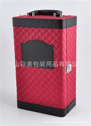 【新款订货区】 红酒盒厂来图来样定做红酒礼盒 皮盒 葡萄酒包装 红酒pvc包装