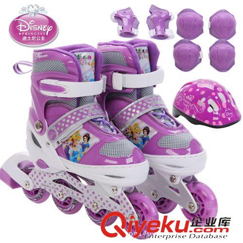 轮滑鞋品牌 包邮！迪士尼zp儿童轮滑鞋溜冰鞋旱冰鞋滑冰鞋配护具头盔